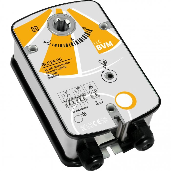 Электропривод BVM SM24-SR-40 для воздушных клапанов