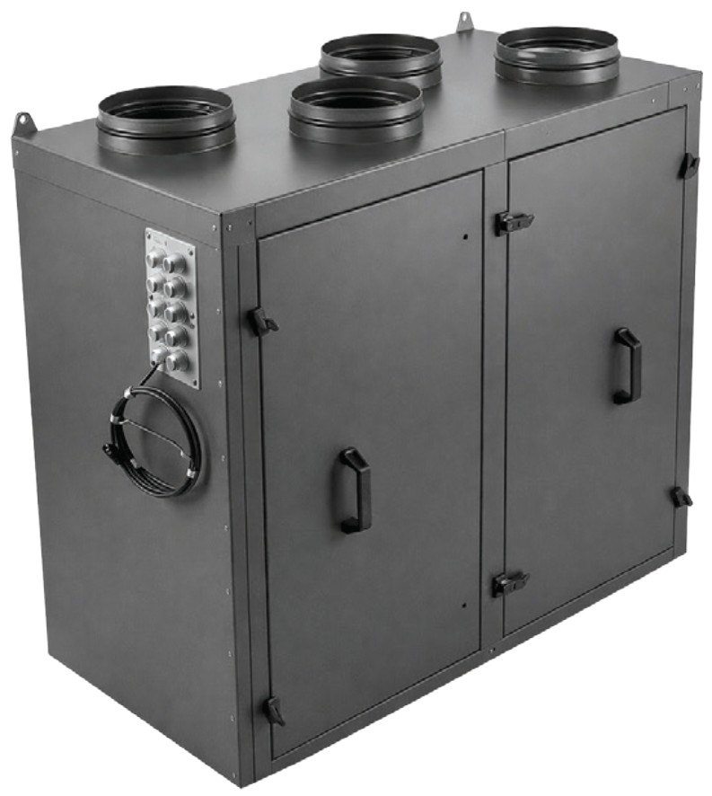 Приточно-вытяжная установка с роторным рекуператором RWN-RR-2500(50c)-ЕС-НЕ4,5-Vertical(N)